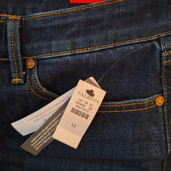 Talbots Women's Dark Blue Boot Cut Jeans - Picture 4 of 5